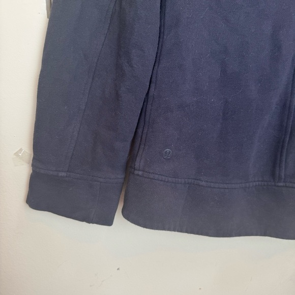 Lululemon Fleece Be True Jacket Cotton Fleece Zipper Quilted Pockets Top Snaps - Picture 10 of 15